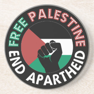 Flag Fist Black, die Fahne der Apartheid-Fahne des Untersetzer