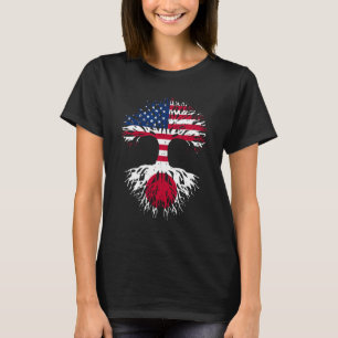 Flag Flag American Roots Grown Tree USA Flag T-Shirt