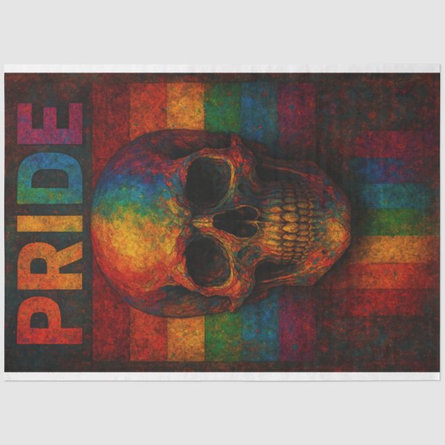 Flag-Flag-Flag-Dekoupage Papier LGBTQ (Vorderseite)