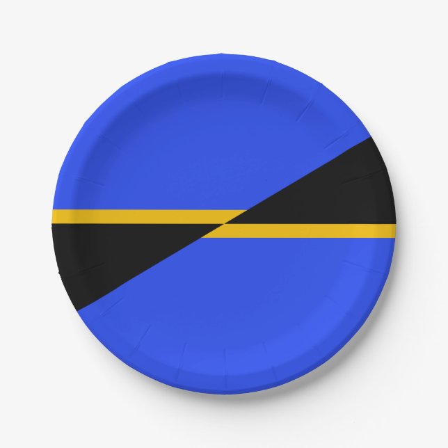 Flag Folsom, Kalifornien Pappteller (Vorderseite)