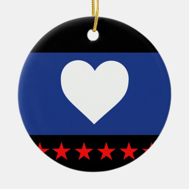 Flag "Foot Pride" Keramik Ornament (Vorne)