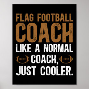 Flag Football Coach Definition Flag Football Coach Poster