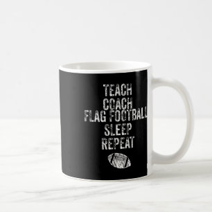 Flag Football Coach Lehrer Funny Sports Team Kaffeetasse