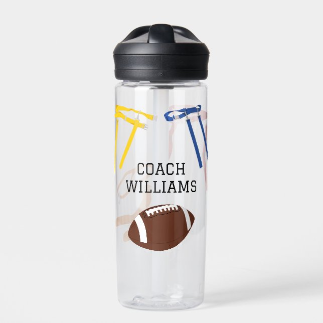Flag Football Coach Player Personalisiert Trinkflasche (Vorderseite)