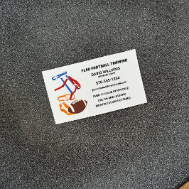 Flag Football Coach Trainer kundenspezifisch Visitenkarte