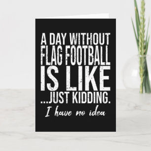 Flag Football lustiges Sportgeschenk Karte