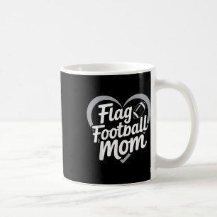 Flag Football Mutter Herz Spiel Sport Fan Unterstü Kaffeetasse
