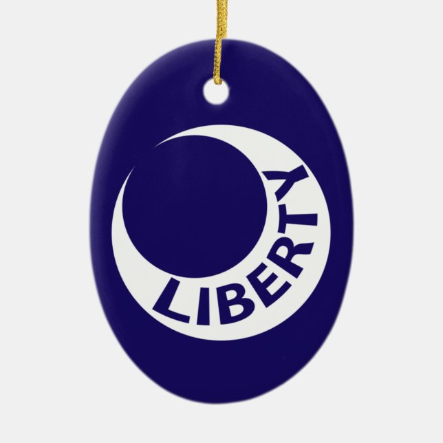 Flag Fort Moultrie, South Carolina Keramik Ornament (Vorne)