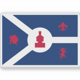 Flag Fort Wayne, Indiana Aufkleber