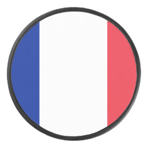 Flag France Hockey Puck