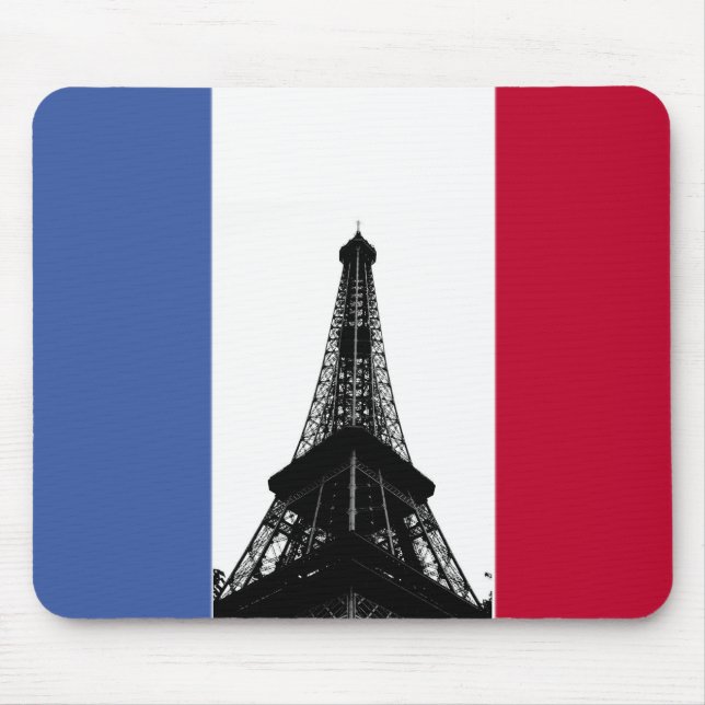 Flag Frankreich Mouse Pad Mousepad (Vorne)