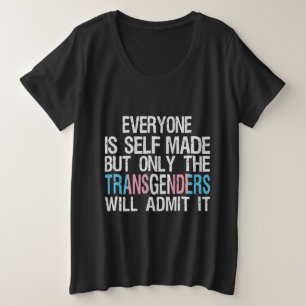 Flag FTM für selbstgemachte Transgender Man LGBT  Große Größe T-Shirt
