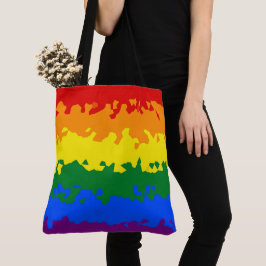 Flag Funky Boho Abstrakt Gay Rainbow Mosaic Pride Tasche