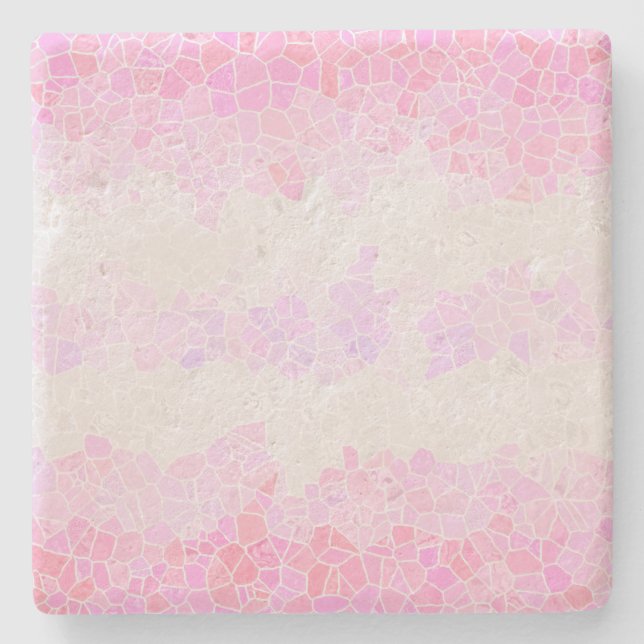 Flag Funky Boho Abstrakt Mosaik Pomosexuelle Steinuntersetzer (Vorderseite)