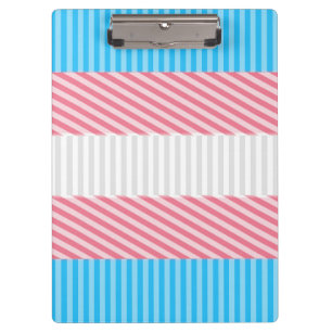 Flag "Funky Boho Stripe Abstrakt Transgender Pride Klemmbrett