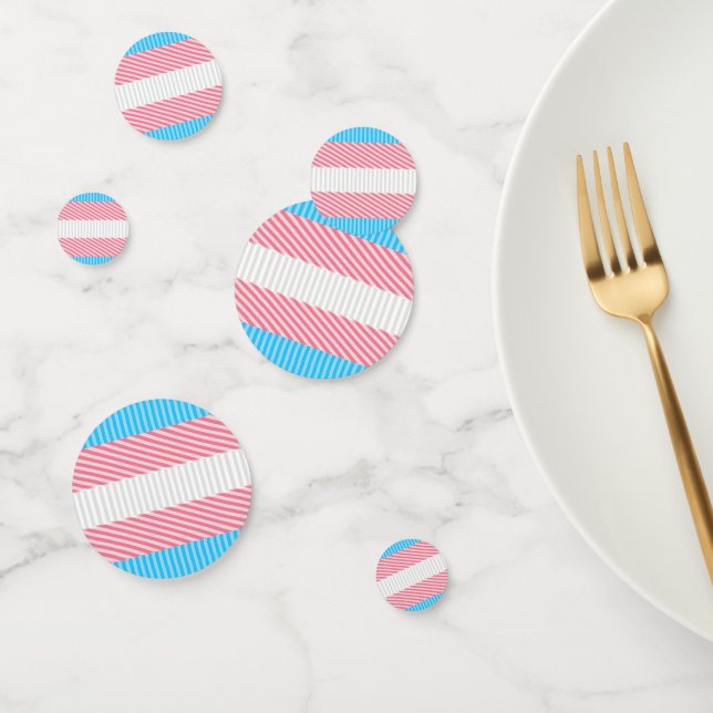 Flag "Funky Boho Stripe Abstrakt Transgender Pride Konfetti (Gruppe)