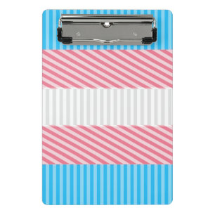 Flag "Funky Boho Stripe Abstrakt Transgender Pride Mini Klemmbrett