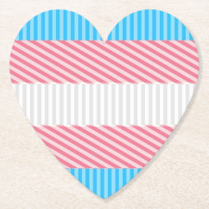 Flag "Funky Boho Stripe Abstrakt Transgender Pride Untersetzer