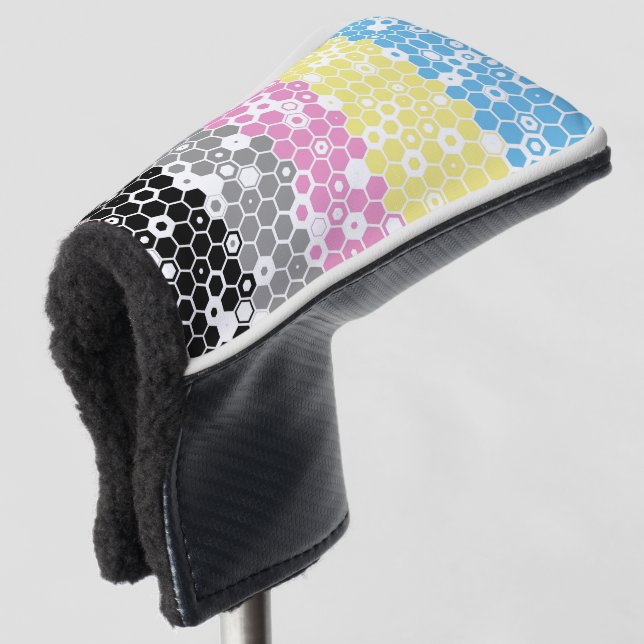 Flag "Funky Geometric Mod Abstrakt Polygender Pril Golf Headcover (3/4 Vorderseite)