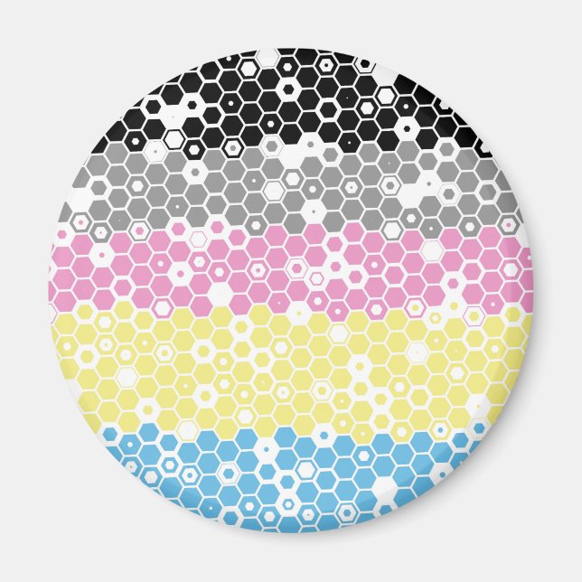 Flag "Funky Geometric Mod Abstrakt Polygender Pril Magnet (Vorne)