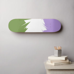 Flag Funky Spiky ZigZag Abstrakt Genderqueer Pride Skateboard