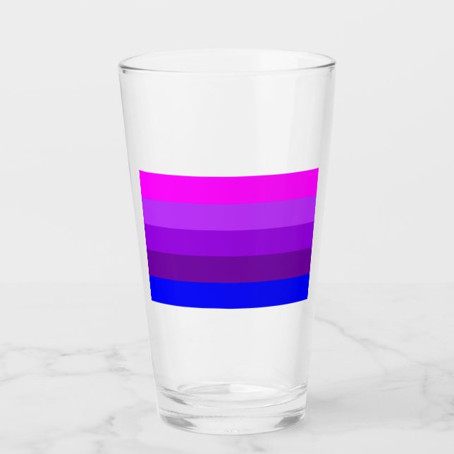Flag für alternative Transgender-Priese Glas (Vorderseite)