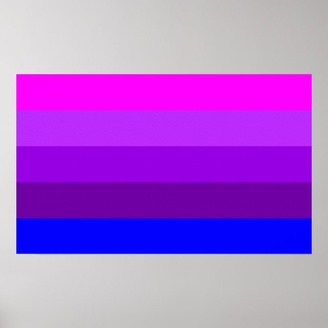 Flag für alternative Transgender-Priese Poster (Vorne)