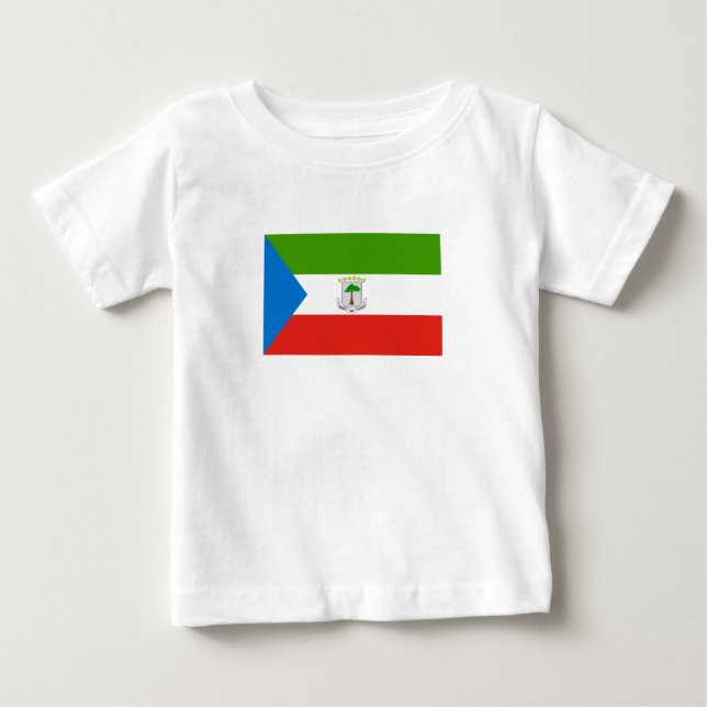 Flag für äquatoriale Guinea Baby T-shirt (Vorderseite)