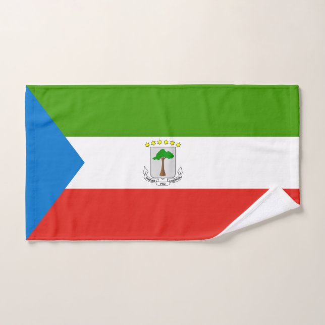 Flag für äquatoriale Guinea Badhandtuch Set (Handtuch)