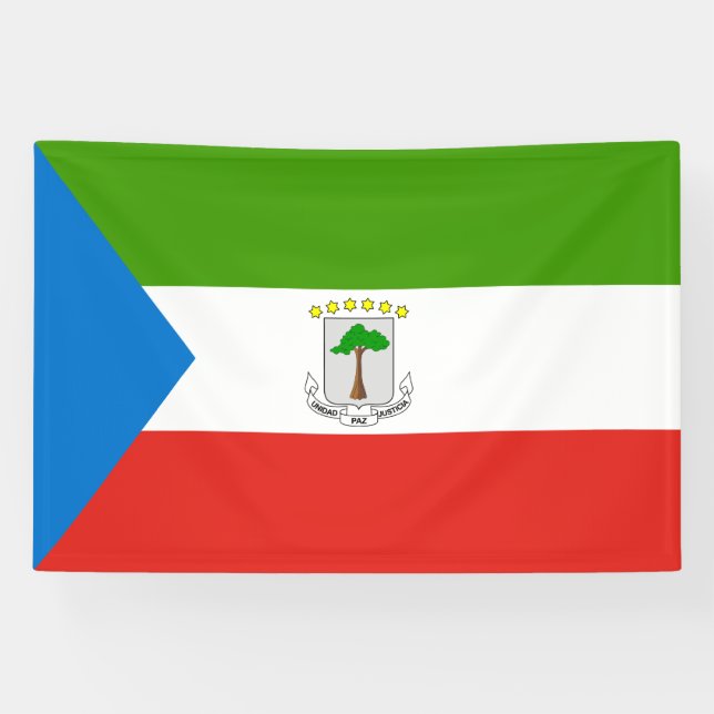 Flag für äquatoriale Guinea Banner (Horizontal)
