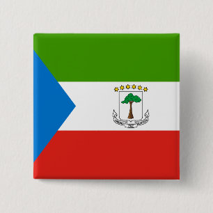 Flag für äquatoriale Guinea Button