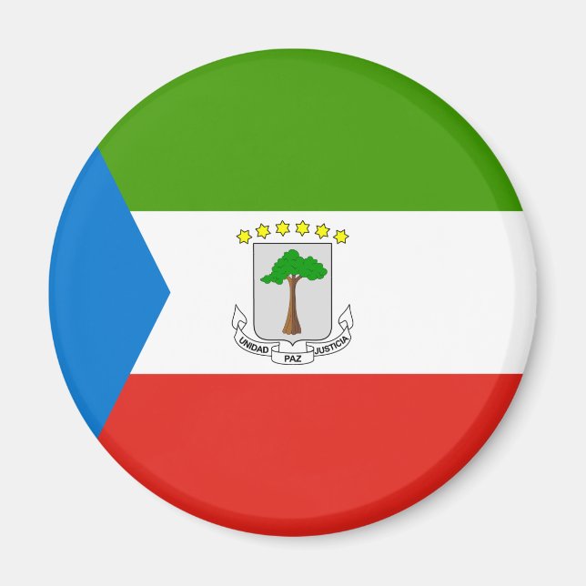Flag für äquatoriale Guinea Magnet (Vorne)