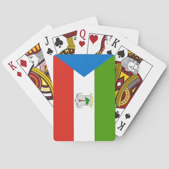 Flag für äquatoriale Guinea Spielkarten (Rückseite)