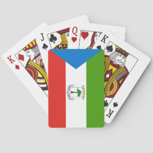 Flag für äquatoriale Guinea Spielkarten