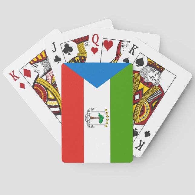 Flag für äquatoriale Guinea Spielkarten (Rückseite)