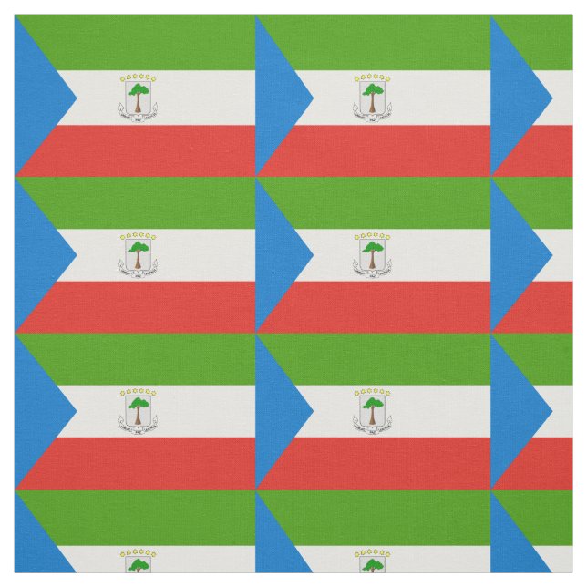 Flag für äquatoriale Guinea Stoff (Muster)
