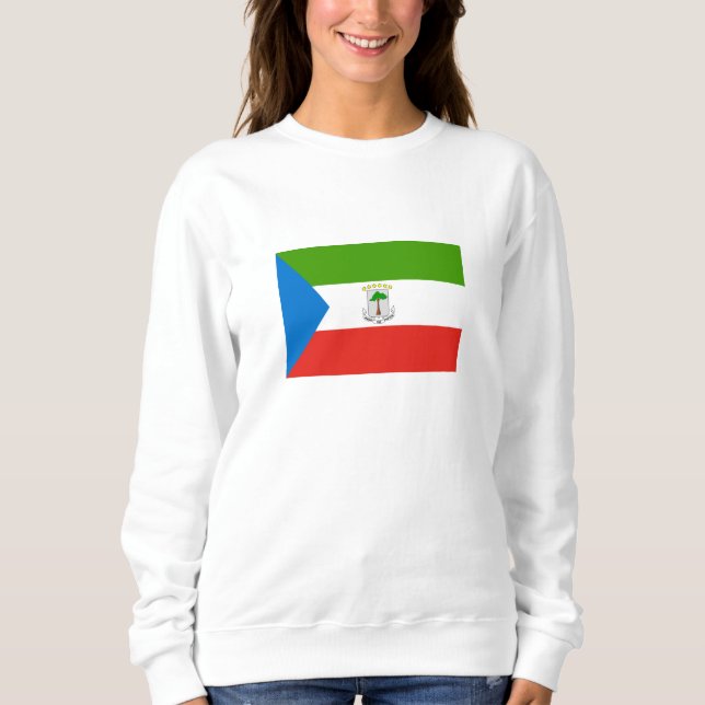 Flag für äquatoriale Guinea Sweatshirt (Vorderseite)