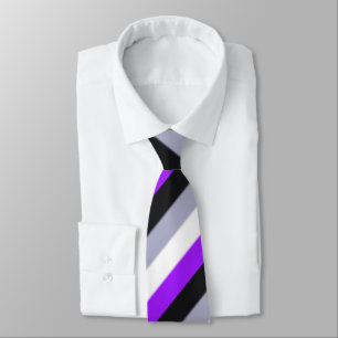 Flag für asexuelle Priese Krawatte