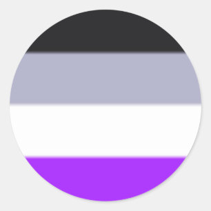 Flag für asexuelle Priese Runder Aufkleber