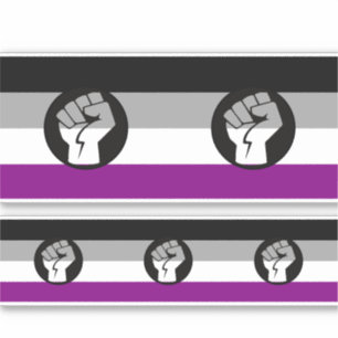 Flag für asexuelle Proteste Aufkleber
