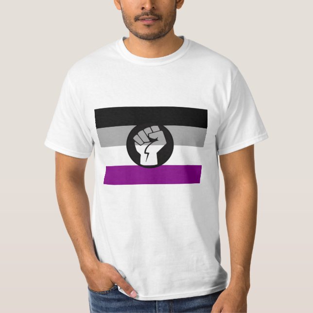 Flag für asexuelle Proteste T-Shirt (Vorderseite)