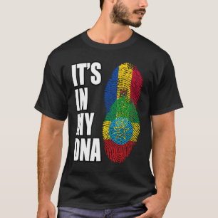 Flag für äthiopisches und moldawisches DNA-Mix T-Shirt