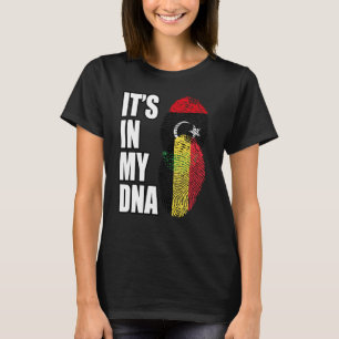 Flag für belgisches und libysches DNA-Gemisch T-Shirt