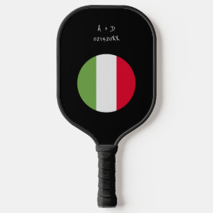 Flag für benutzerdefinierte Meldung Italien Pickleball Schläger