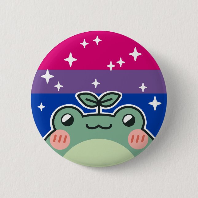 Flag für Bisexuelle LGBT-Fahne Button (Vorderseite)
