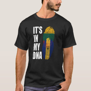 Flag für das barbadische und litauische Mix-DNA-Er T-Shirt