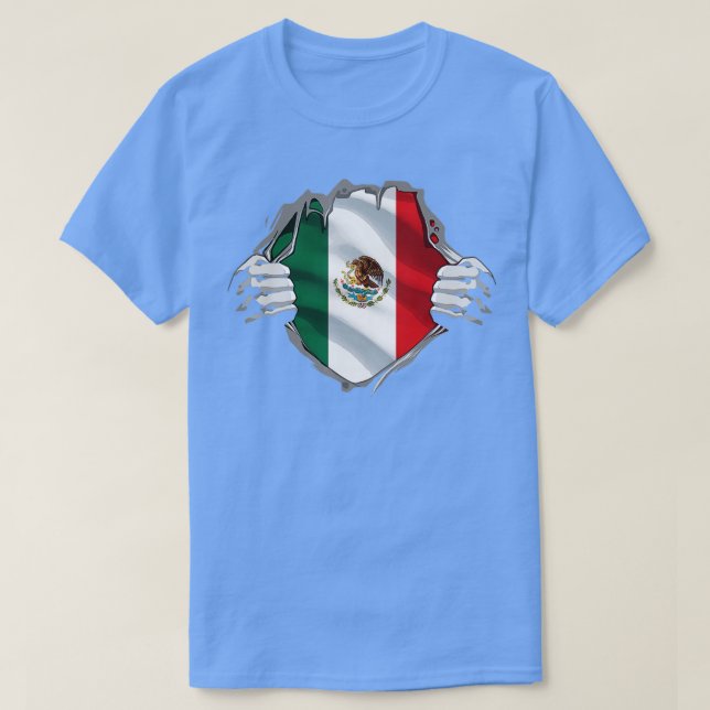 Flag für das mexikanische Kulturerbe T-Shirt (Design vorne)