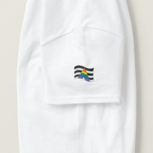 Flag für den Allrounder Besticktes T-Shirt