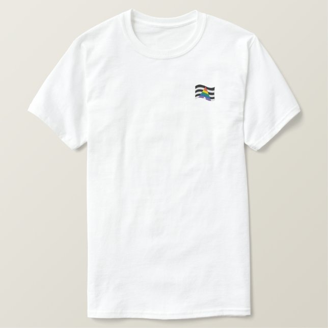 Flag für den Allrounder Besticktes T-Shirt (Design vorne)