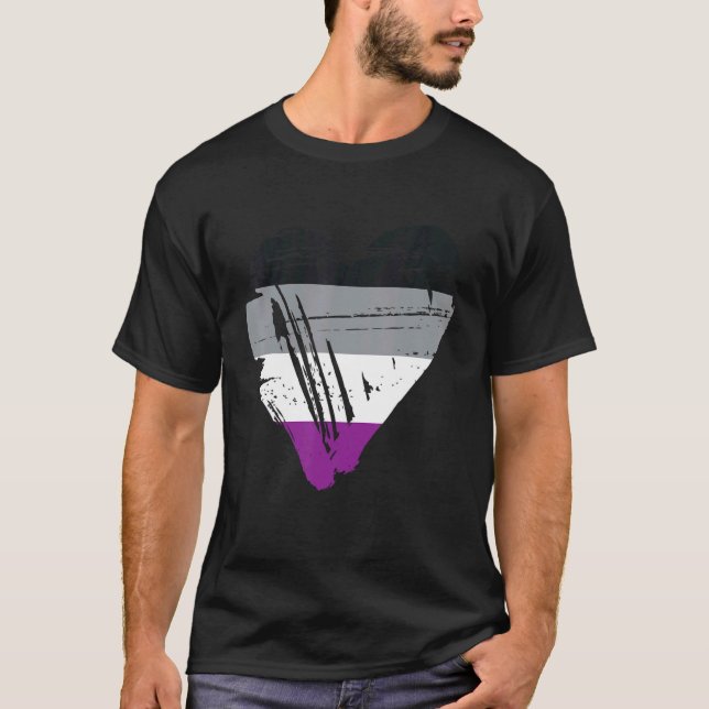 Flag für den asexuellen Herzschlag 1 T-Shirt (Vorderseite)